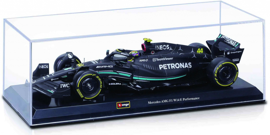 BBurago Model Mercedes AMG Petronas F1 W14 44 Lewis Hamilton 2023 1:24