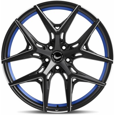 Barracuda RAZZER 9,5x21 5x114,3 ET38 blue puresports matt black machined | Zboží Auto