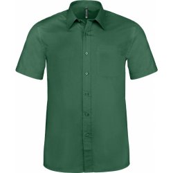 Kariban pánská košile s krátkým rukávem ESO lesní zelená