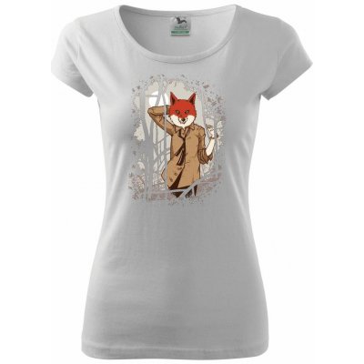 Fox in a shirt pure dámské triko bílá – Zboží Mobilmania