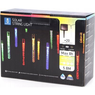 Aigostar LED SOLÁRNÍ světelný řetěz PROVAZY 5.8m zahradní dekorace – Hledejceny.cz