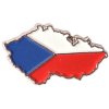 Nášivka Odznak mapa a vlajka ČR - barevný
