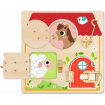 Babu vzdělávací tabule se zámky domek se zvířaty – Zboží Mobilmania