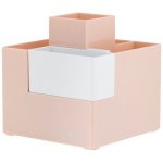 DELI Linfini 4 oddíly + 1 vyjímatelný box, plastový, růžový – Hledejceny.cz