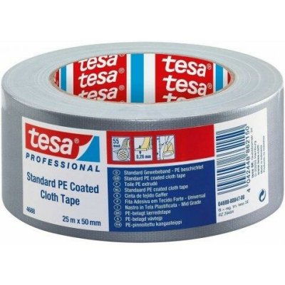 Tesa Standard Páska PE textilní lepící 50 mm x 25 m stříbrná – Hledejceny.cz