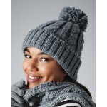 Beechfield Cable Knit Melange beanie světle šedá – Hledejceny.cz