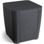 Allibert Zahradní odkládací stolek Luzon grafitový – Sleviste.cz