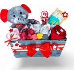 BabyDort dárkový koš pro miminko ČERVENÝ – Zboží Dáma