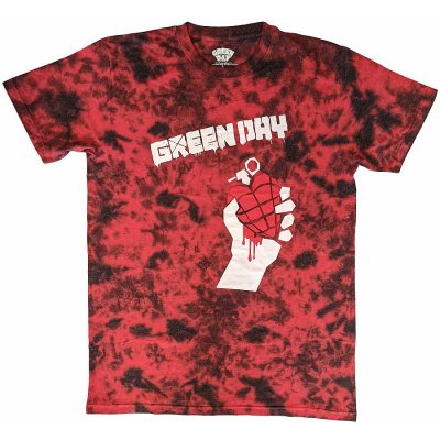 Green Day tričko American Idiot Wash Collection red pánské – Hledejceny.cz