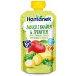 Hamánek kapsička Jablko s banánem a špenátem 100 g – Zboží Dáma