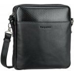 Bugatti kožená taška přes rameno crossbody Comet 49220901 černá – Zboží Mobilmania