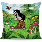 Matějovský polštář KRTEK V LESE Krteček zelený 40x40 – Zboží Dáma