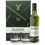 Glenfiddich 12y 40% 0,7 l (dárkové balení 2 sklenice) – Zboží Mobilmania