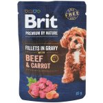 Brit Premium by Nature Adult Dog Fillets in Gravy with Beef & Carrot 85 g – Zboží Mobilmania