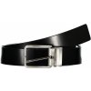 Pásek Calvin Klein MEN BLACK leather belt