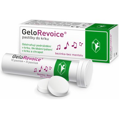 GeloRevoice pastilky do krku třešeň mentol 10ks – Sleviste.cz
