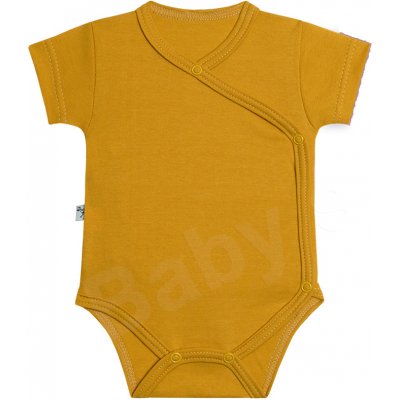 Baby Service Kojenecké body zavinovací krátký rukáv okrová – Hledejceny.cz