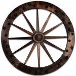 Garthen 2661 Dekorativní dřevěné kolo – Zboží Mobilmania