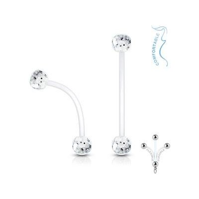 Šperky4U pružný těhotenský piercing do pupíku WP0021-C – Zbozi.Blesk.cz