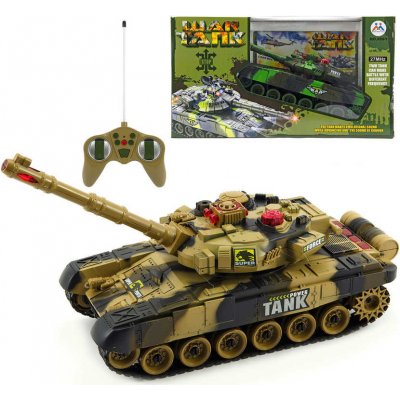 TEDDIES Tank RC T-80 plast 25cm s dobíjecím packem USB+adaptér na baterie 2 druhy 2,4 GHz v krabici – Zboží Mobilmania