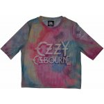 Ozzy Osbourne tričko Crop Top Logo Mesh Light Blue – Zboží Dáma