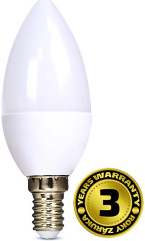 Solight žárovka LED, svíčka, 8W, E14, 3000K, 720lm, bílá teplá
