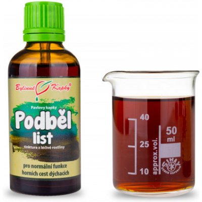 Bylinné kapky Pavlovy bylinné kapky Podběl list tinktura 50 ml – Hledejceny.cz