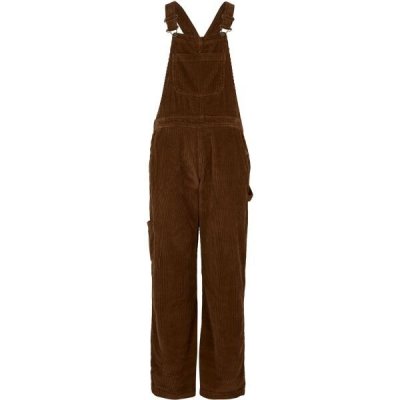 O'Neill CORD DUNGAREE Dámské laclové kalhoty hnědá – Zboží Dáma