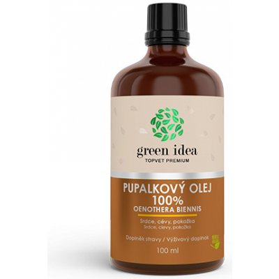 Topvet GREEN IDEA Pupalkový olej 100% 0,1 l – Zbozi.Blesk.cz