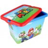 Box a koš na hračky Stor Plastový úložný box Super Mario 7L 09594