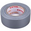 Stavební páska Extol Premium Páska lepicí textilní univerzální 50 mm x 50 m x 0,18 mm šedá