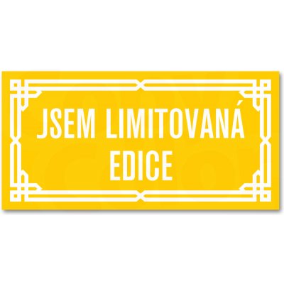 Cedule/tabule na přání s vlastním textem - žlutý podklad (021) – Zbozi.Blesk.cz