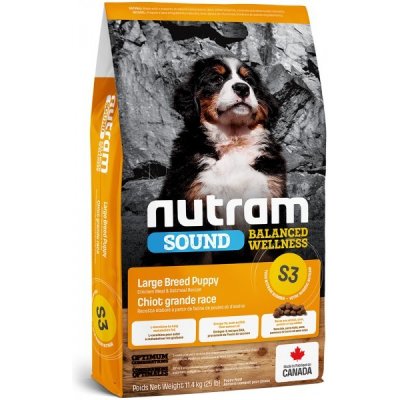 Nutram S3 Sound Puppy Large Breed 3 x 11,4 kg