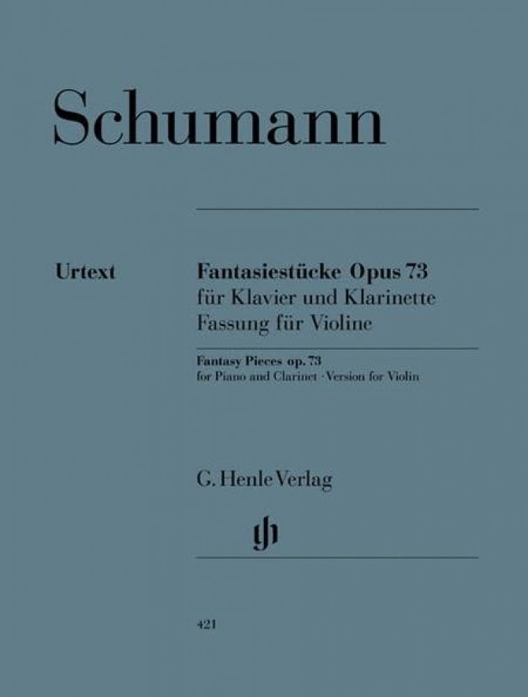 Robert Schumann Fantasy Pieces Op. 73 for Piano and Clarinet noty na ...