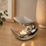 Gilde Keramická aroma lampa Curve – Zboží Dáma