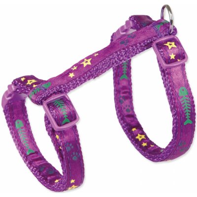 Trixie Postroj pro kočky s vodítkem s motivem kostí 23 - 39 cm 10 mm 1,20 m – Sleviste.cz