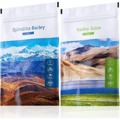 Energy Spirulina Barley tabs 200 tablet + Barley Juice tabs 200 tablet – Hledejceny.cz