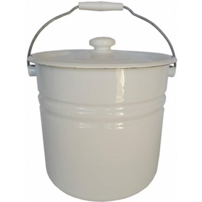 Okko Smaltovaný kbelík se dvěma víky 12 l bílý – Zboží Dáma