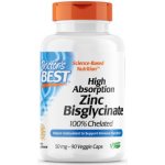 Doctor's Best High Absorption Zinc Bisglycinate 50 mg 90 rostlinných kapslí – Hledejceny.cz