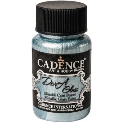 Cadence Metalická barva na sklo Dora Glass 50 ml aqua tm. stříbrná – Hledejceny.cz