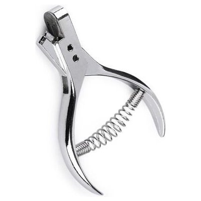 Děrovací kleště na kůži, papír, karton - nikl – Zboží Dáma