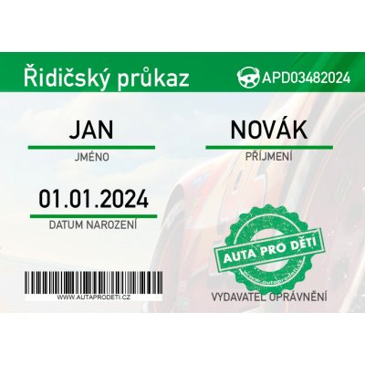 KidVolt Řidičský průkaz na míru autaprodeti.cz – Zboží Dáma