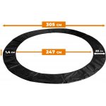 Aga kryt pružin na trampolínu SPORT EXCLUSIVE 305 cm Černá – Hledejceny.cz