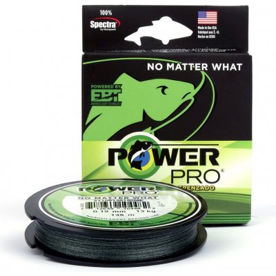 PowerPro Šňůra Braided Line 135 m 0,13 mm Moss Green – Zbozi.Blesk.cz