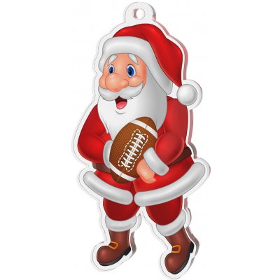 Bauer Decor Akrylátová vánoční ozdoba Santa Claus single americký fotbal – Hledejceny.cz