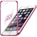 Pouzdro X-FITTED SWAROVSKI Apple iPhone 6 Plus / 6S Plus růžové
