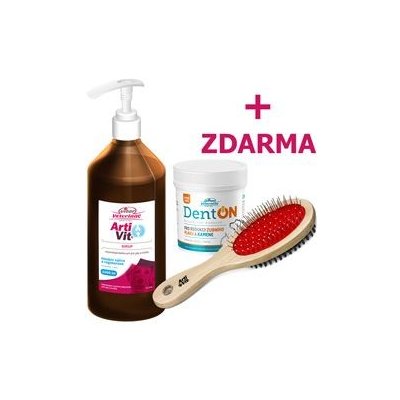 Vitar Veterinae ArtiVit Sirup 1000 ml DentON100g+kartáč – Hledejceny.cz