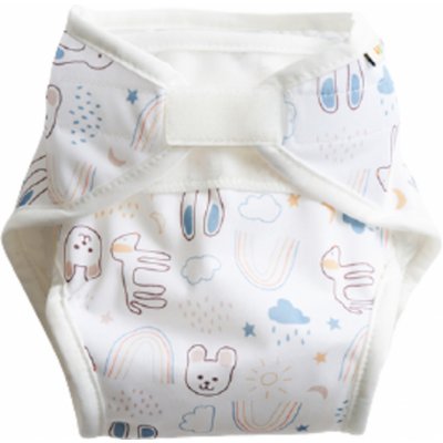 Vimse Svrchní plenkové nohavičky pro novorozence White Teddy – Zboží Mobilmania