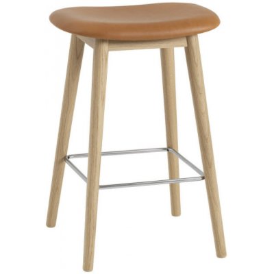 Muuto Fiber 65cm wood base oak + cognac