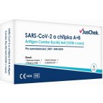 JusChek SARS-CoV-2 a chřipka A/B antigen.test 1 ks – Zboží Dáma